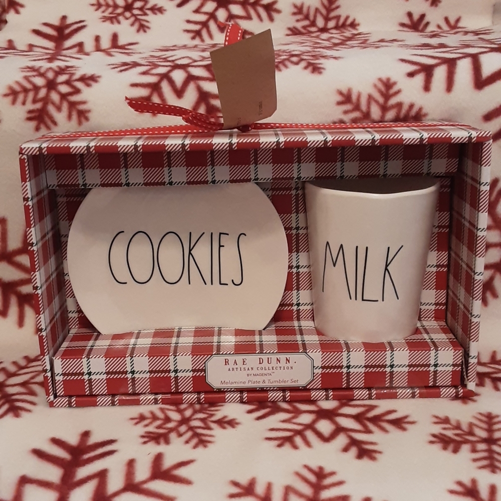 Rae dunn milk and cookies